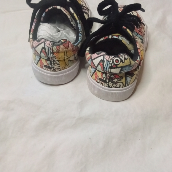 Disney parks kids mickey mouse design lace tennis shoes sneakers sz 9-10 - Picture 6 of 10